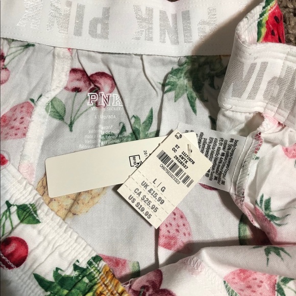 NWT Victoria’s Secret PINK Sleep Boxy, Fruit, Sz L - Picture 4 of 6